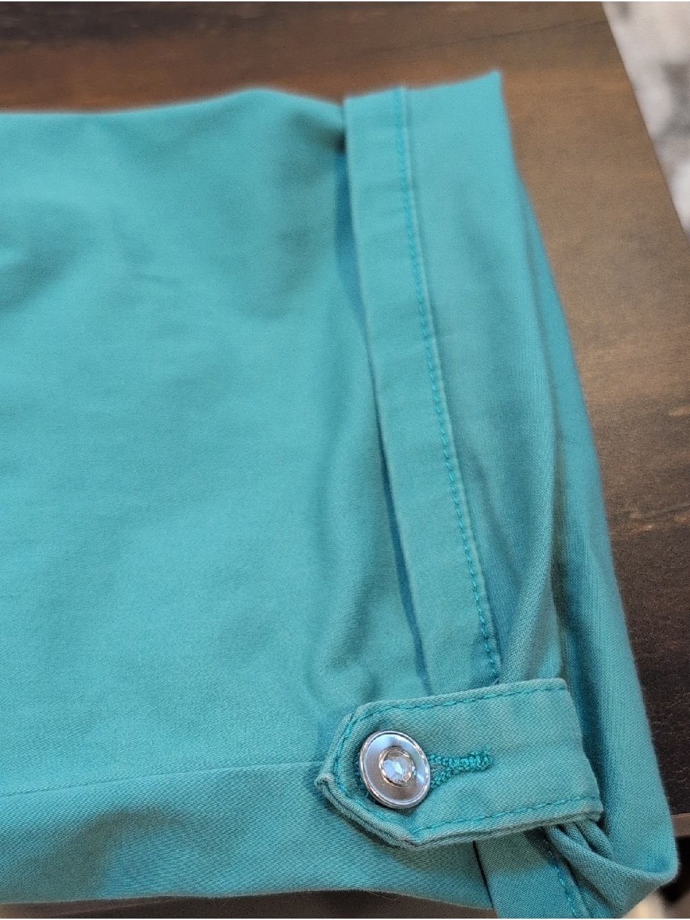 Code Bleu Turquoise Color Jeans Size 10 - Picture 11 of 11
